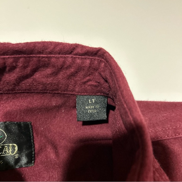 Red Head Heavyweight Shirt Men’s Large Maroon Brushed Cotton Classic Casual - Picture 7 of 11